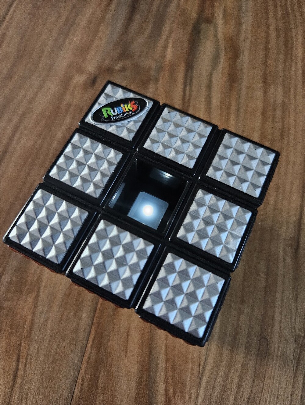 Rubik's Revolution Silver Pyramid Tile 3x3 Puzzle Cube Game